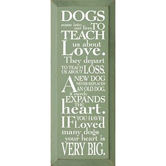 Sentimental Dog Quote Wall Art Wooden Sign for Living Room or Hallway