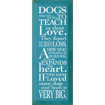 Sentimental Dog Quote Wall Art Wooden Sign for Living Room or Hallway
