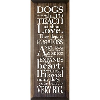Sentimental Dog Quote Wall Art Wooden Sign for Living Room or Hallway