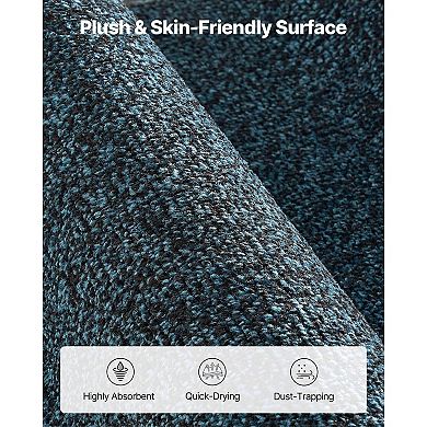 Front Door Mat for High-Traffic Areas with Dirt-Trapping Surface - Slate Blue