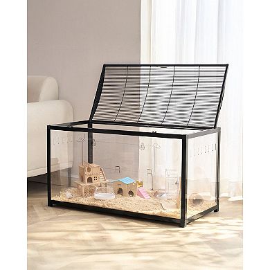 Small Animal Cage for Dwarf Hamsters with Transparent Panels