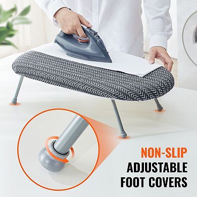 Tabletop Ironing Board with Heat-Resistant Cover, Foldable for Small Spaces