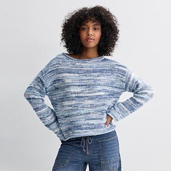 Juniors' SO® Spacedye Pullover Sweater