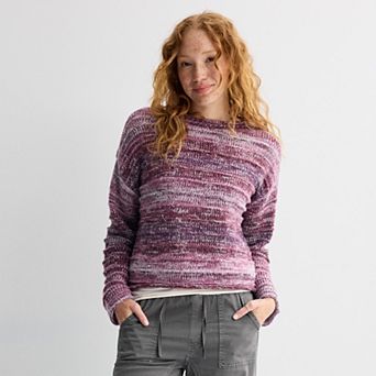 Juniors' SO® Spacedye Pullover Sweater