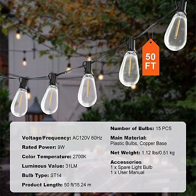 Outdoor LED Hanging Lights for Weddings, Parties, or Patio Decoration
