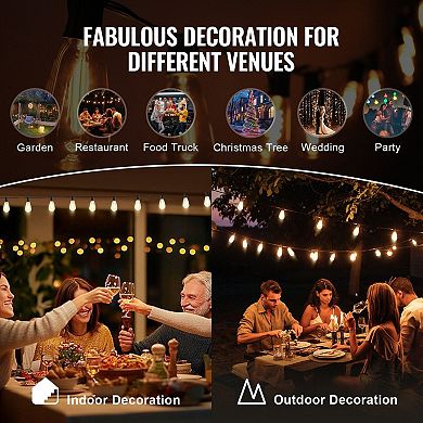 Outdoor LED Hanging Lights for Weddings, Parties, or Patio Decoration