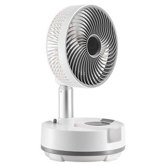 Rechargeable Camping and Patio Fan with Wide Oscillation and Carry Handle