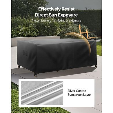 Outdoor Furniture Cover Medium-Large with Waterproof Oxford Fabric