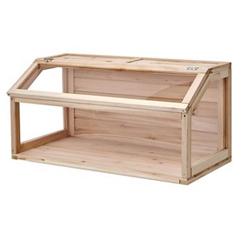 Dwarf Hamster Cage with Large Viewing Window, Removable Front Panel, Wood and Acrylic