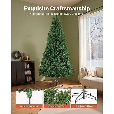 Prelit Christmas Tree Full Profile with 11 Light Modes and Remote Control