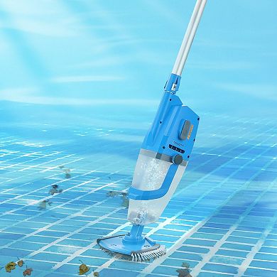 Cordless Handheld Pool Vacuum for Above Ground Pools and Spas, Rechargeable