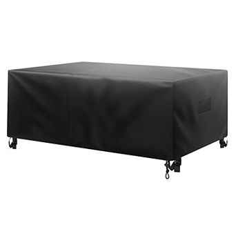 Outdoor Furniture Cover with Windproof Straps, Air Vents, and PU-Taped Seams