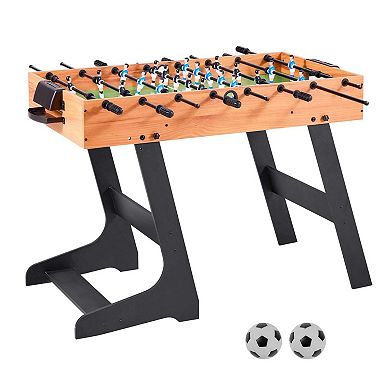 Table Soccer Foosball Table with Rubber Shock Absorbers and Smooth Rods