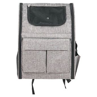 Portable Cat Carrier with Shoulder Straps, Backpack, and Rolling Wheels