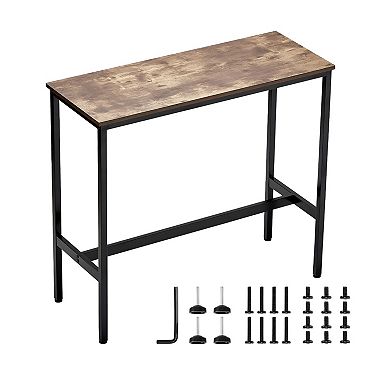 Slim Bar Height Table for Kitchen, Dining Room, or Home Bar Setup