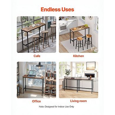 Slim Bar Height Table for Kitchen, Dining Room, or Home Bar Setup