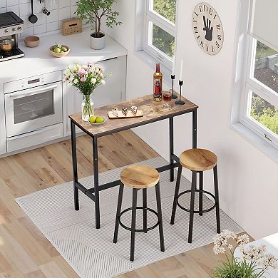 Slim Bar Height Table for Kitchen, Dining Room, or Home Bar Setup