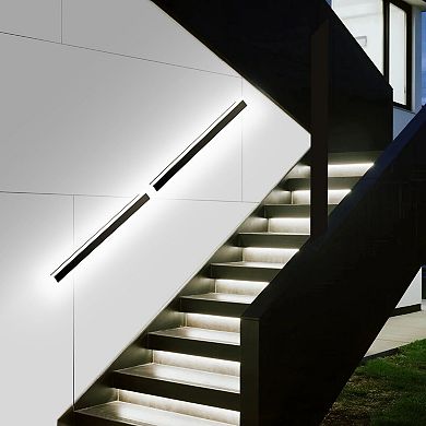 Set of 2 Outdoor LED Wall Light for Patios, Entryways, and Villa Facades, Remote Control