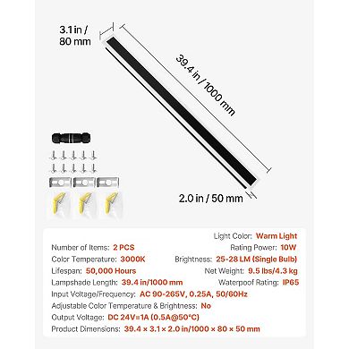 2 Pack LED Outdoor Wall Mount Light for Front Door Patio Garage