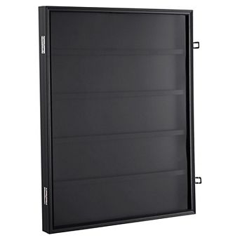 Wall Mounted Graded Sports Card Display Case with 5 Shelves, Holds 35 Cards