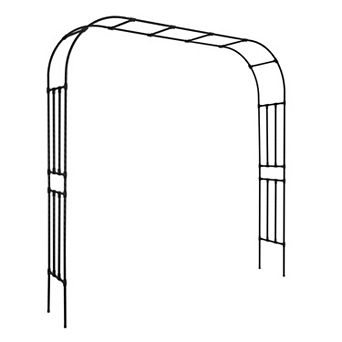 Outdoor Garden Arbor with Steel Frame for Roses, Clematis, and Vines