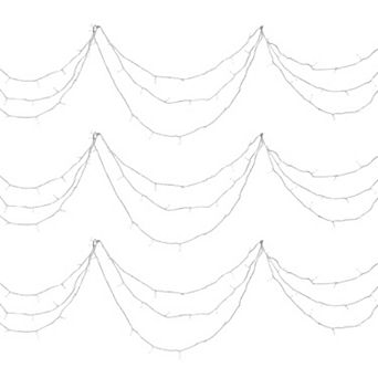 Plug-In Christmas Lights with Timer, IP44 Waterproof, 200 Warm White LEDs