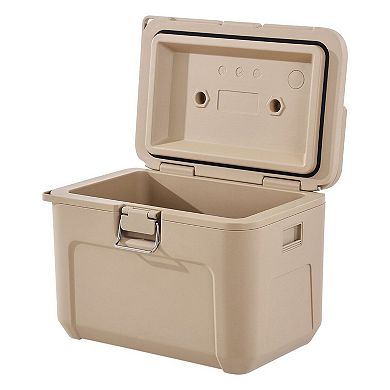 Portable 16.5QT Cooler with Insulated Interior for Camping and Travel