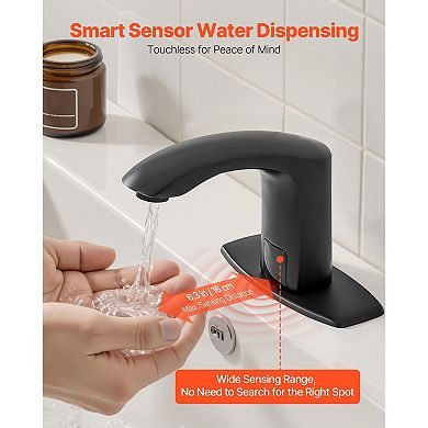 Touchless Bathroom Sink Faucet with Motion Sensor Battery Powered