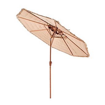 Tilt Tiki Umbrella Canopy Double Layer Thatch Cover Sun and Light Rain Shade