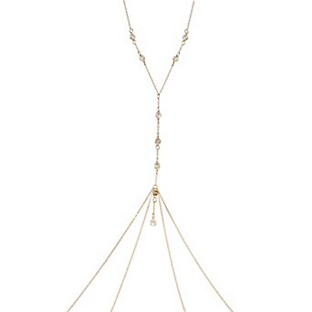 Emberly Dainty Rhinestone Body Chain