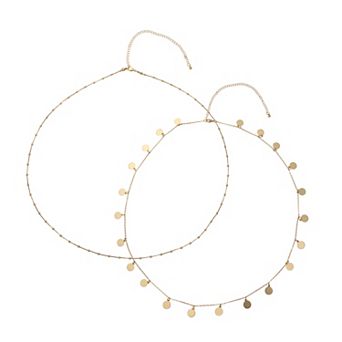 Emberly Dainty Disc Waist Chains