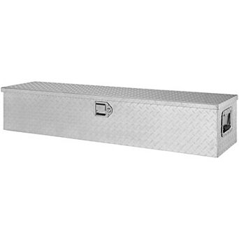 Aluminum Truck Tool Box with Diamond Tread Locking Lid for Pickup and Trailer