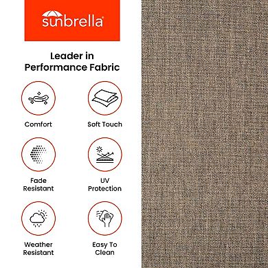 Covers&All Sunbrella Fabric Cushion Protector for Sofa, Outdoor Furniture