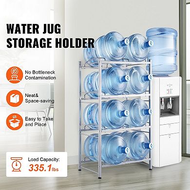 Industrial Water Jug Rack for Kitchen, Garage, or Office, Holds 8 Bottles
