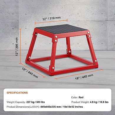 Compact Plyometric Jump Box for Home Gym Cardio and Strength Exercises