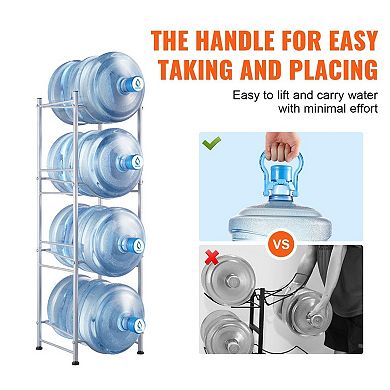 4-Bottle Water Jug Rack for 3- and 5-Gallon Bottles, Cast Iron
