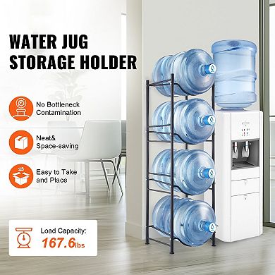 4-Bottle Water Jug Rack for 3- and 5-Gallon Bottles, Cast Iron