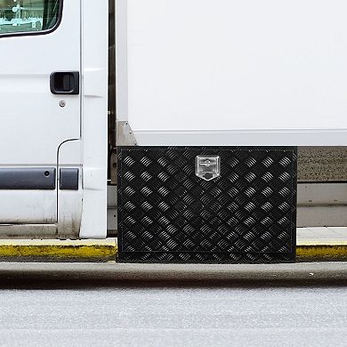 Underbody Truck Storage Box Aluminum for Tools and Gear, Locking Design
