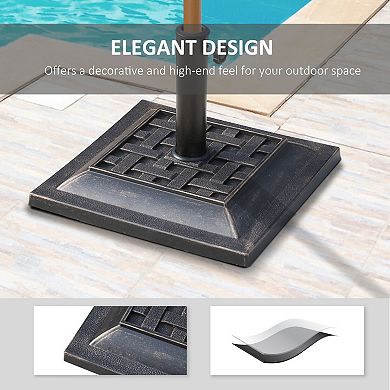 Outdoor Patio Umbrella Stand Base for Deck or Backyard Table