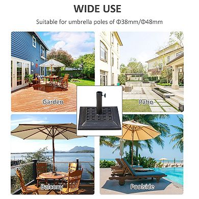 Outdoor Patio Umbrella Stand Base for Deck or Backyard Table