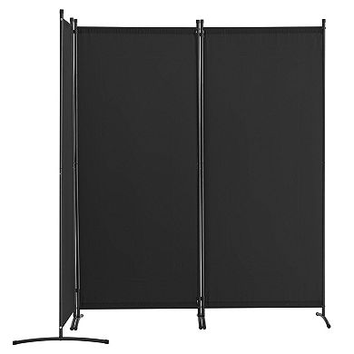 Freestanding 3-Panel Folding Room Divider for Indoor Spaces and Shared Rooms