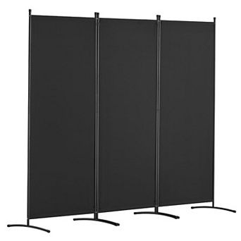 Freestanding 3-Panel Folding Room Divider for Indoor Spaces and Shared Rooms