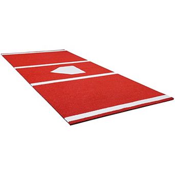 10 ft Baseball Batting and Turf Hitting Mat for Home or Batting Cage Use with Home Plate