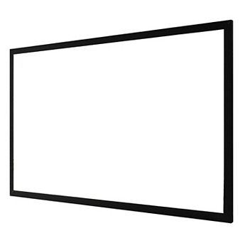 113-Inch Wall Mounted Projector Screen 16:9 HD PVC Home Theater Classroom Outdoor 4K 3D, Black