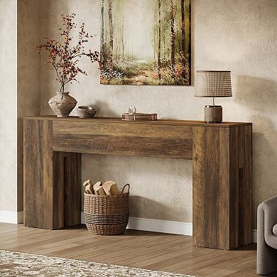 Farmhouse Sofa Console Table for Entryway or Living Room