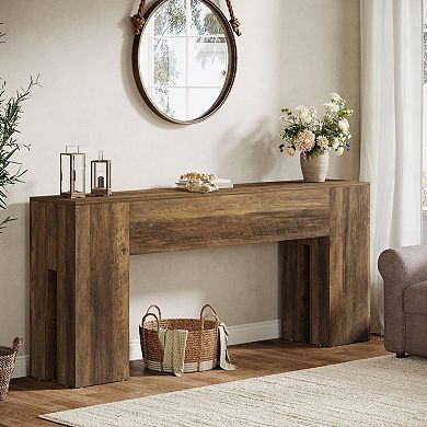 Farmhouse Sofa Console Table for Entryway or Living Room