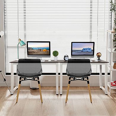 Computer Desk for Home Office or Study, Rectangular Writing Desk for Bedroom or Dorm