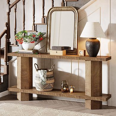 Industrial Console Table for Entryway or Living Room