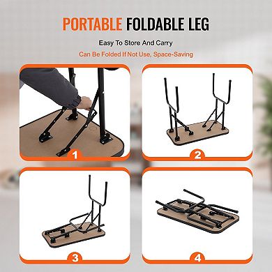 Pet Grooming Table with Adjustable Arms, Non-Slip Tabletop, and Lower Storage Shelf for Home