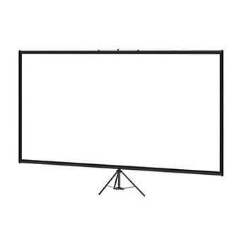 Portable 110-Inch Projector Screen Tripod Stand Adjustable Height Home Office Classroom, Black